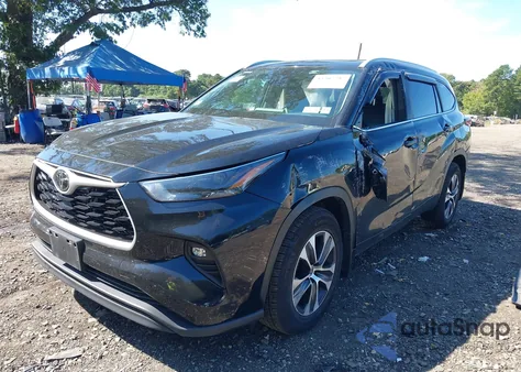 2023 Toyota Highlander Xle z USA, uszkodzony, nr VIN 5TDKDRBH9PS025068